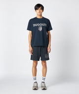 DUGOUTS TEAM EMBLEM SWEAT HALF(刺繍) NAVY