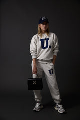 The University. Uロゴ スウェット YELLOW/NAVY
