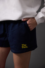 The Univ. エンブロイダリー スウェットショートパンツ NAVY