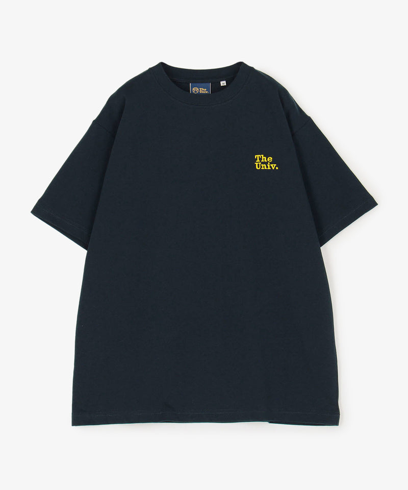 The Univ. エンブロイダリーロゴ Tシャツ NAVY