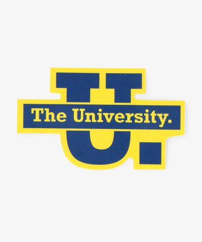 The University. ビッグラインロゴ ステッカー