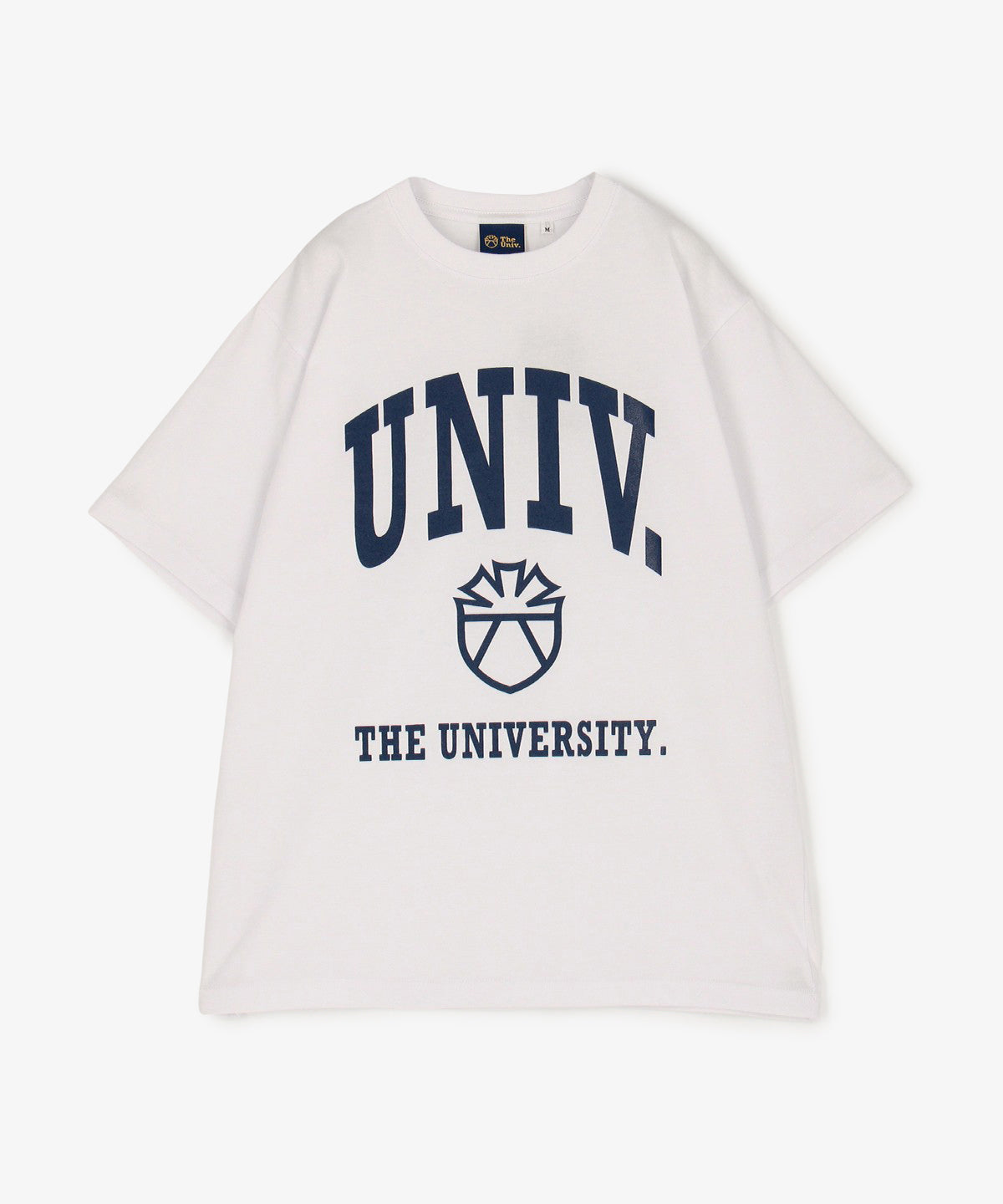 The University. カレッジロゴ Tシャツ WHITE