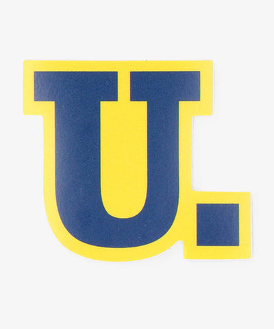 The University. Uロゴ ステッカー