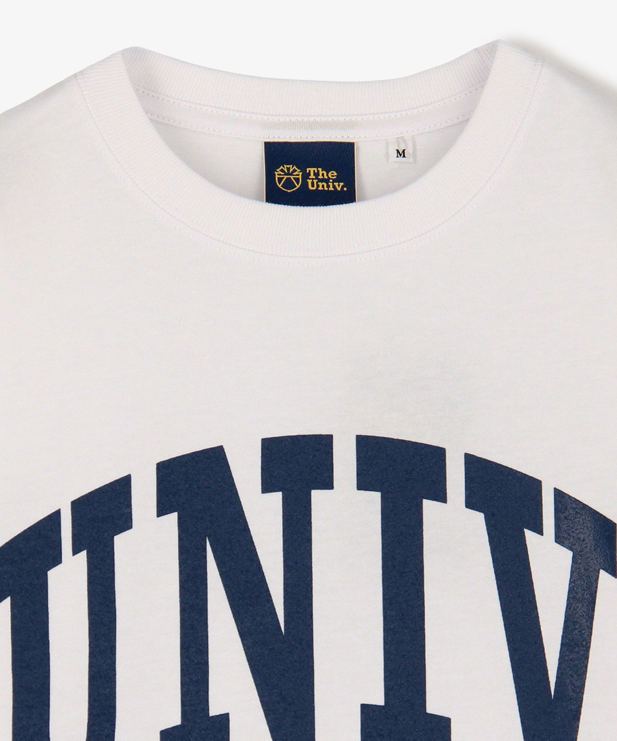 The University. カレッジロゴ Tシャツ WHITE