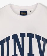 The University. カレッジロゴ Tシャツ WHITE