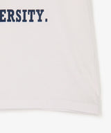 The University. カレッジロゴ Tシャツ WHITE