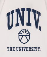 The University. カレッジロゴ Tシャツ WHITE