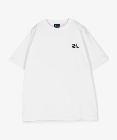The Univ. エンブロイダリーロゴ Tシャツ WHITE