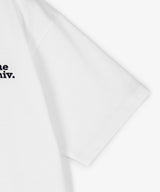 The Univ. エンブロイダリーロゴ Tシャツ WHITE