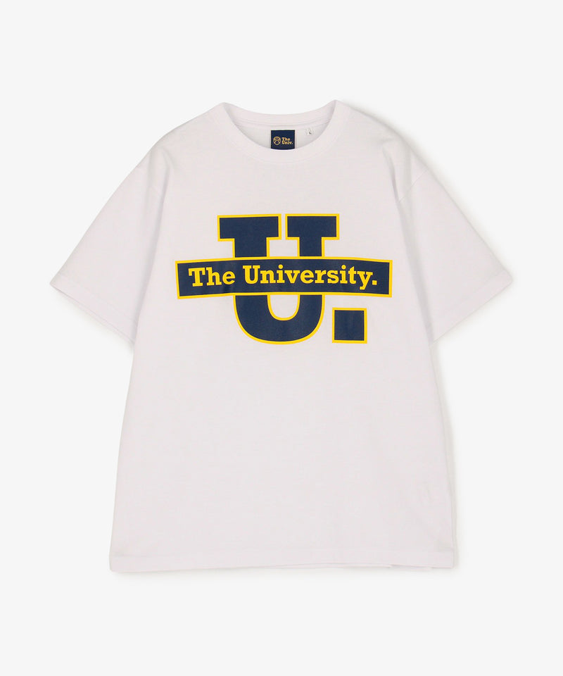 The University. ビッグラインロゴ Tシャツ WHITE