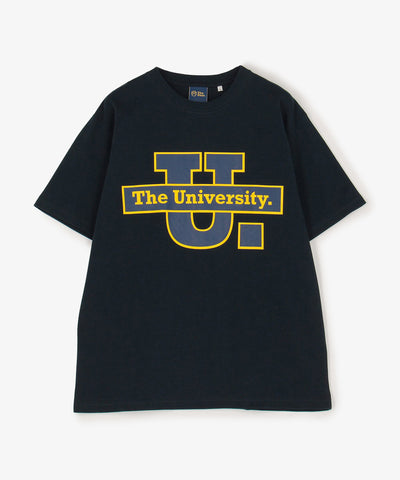 The University. ビッグラインロゴ Tシャツ NAVY