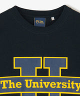 The University. ビッグラインロゴ Tシャツ NAVY