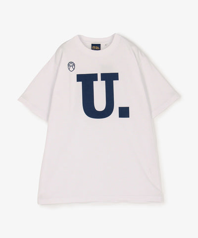 The University. Uロゴ Tシャツ WHITE