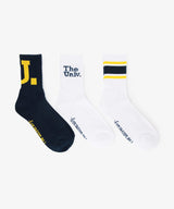 The Univ. 3Pソックス メンズ25-27cm NAVY