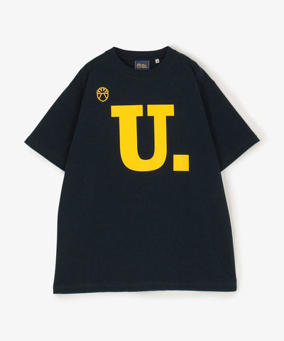 The University. Uロゴ Tシャツ NAVY