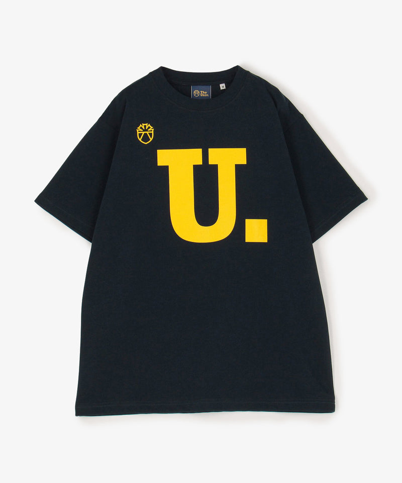 The University. Uロゴ Tシャツ NAVY