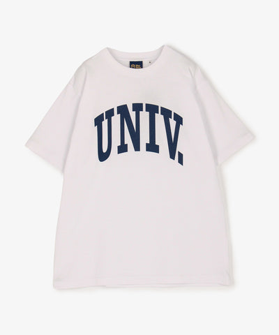 UNIV.アーチロゴ Tシャツ WHITE