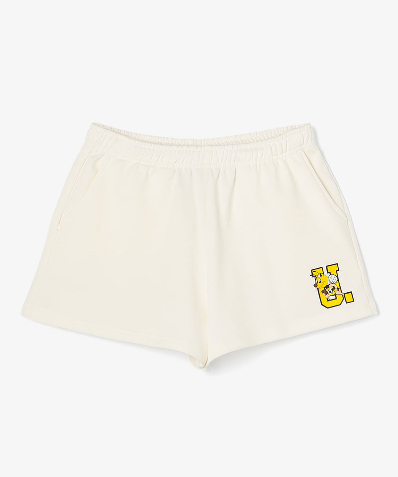 BEE Uロゴショートパンツ WHITE