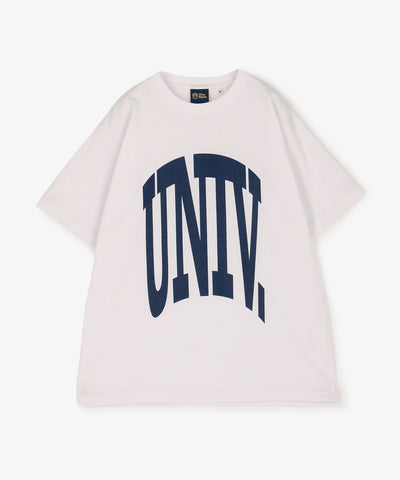 UNIV. ビッグアーチロゴ Tシャツ WHITE
