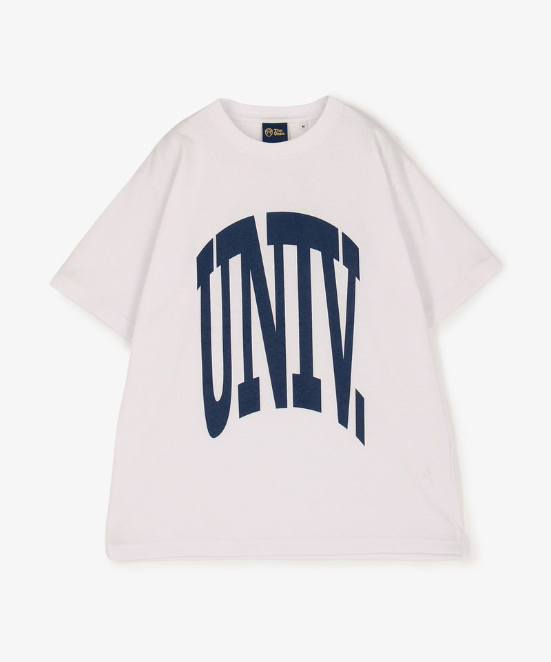 UNIV. ビッグアーチロゴ Tシャツ WHITE
