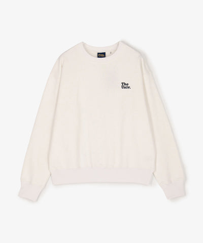 The Univ.エンブロイダリーロゴ スウェット WHITE