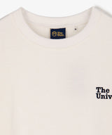 The Univ.エンブロイダリーロゴ スウェット WHITE
