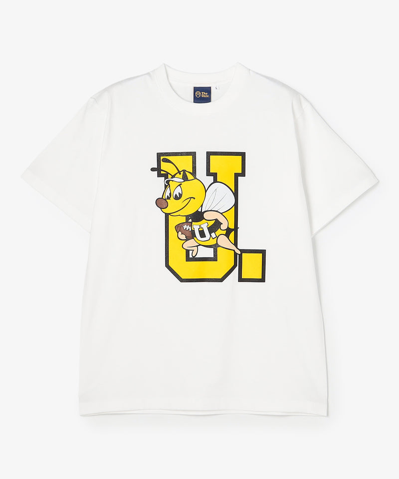 BEE Uロゴ　Tシャツ WHITE