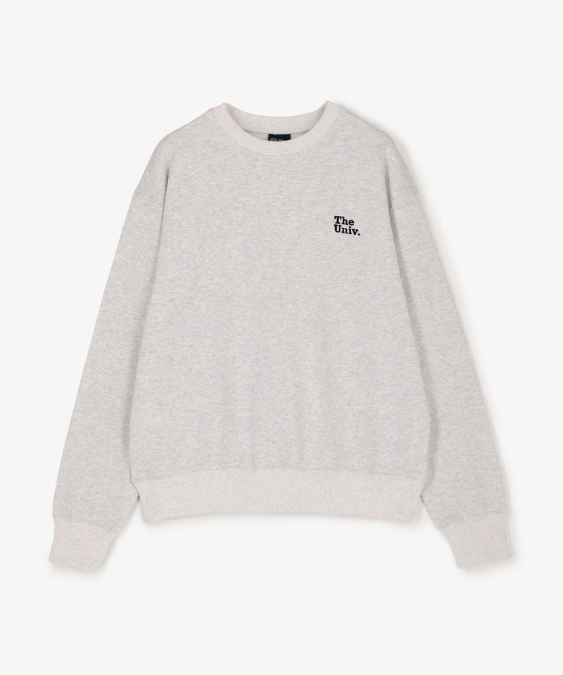 The Univ.エンブロイダリーロゴ スウェット GRAY