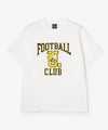 FOOTBALL CLUBロゴ　Tシャツ WHITE