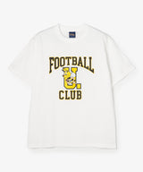 FOOTBALL CLUBロゴ　Tシャツ WHITE