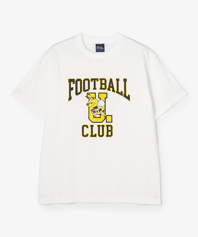 FOOTBALL CLUBロゴ　Tシャツ WHITE
