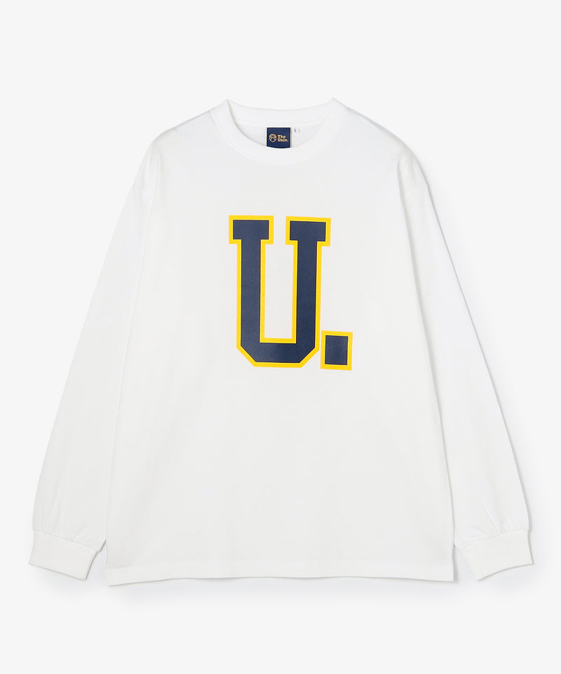 FOOTBALL Uロゴ　ロンT　WHITE