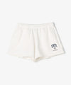 The University. カレッジロゴ スウェットショートパンツ WHITE
