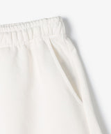 The University. カレッジロゴ スウェットショートパンツ WHITE