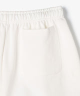 The University. カレッジロゴ スウェットショートパンツ WHITE