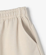 The University. カレッジロゴ スウェットショートパンツ BEIGE