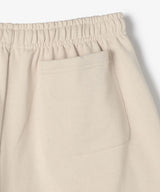The University. カレッジロゴ スウェットショートパンツ BEIGE