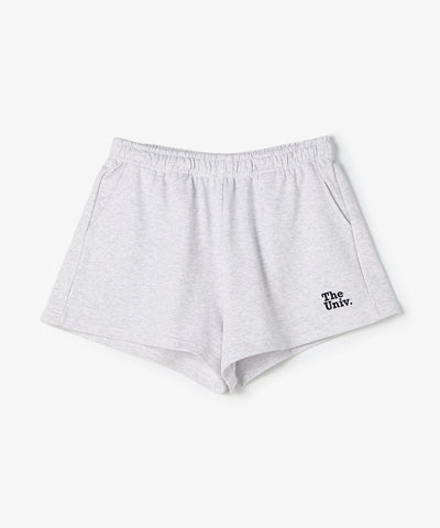 The Univ. エンブロイダリー スウェットショートパンツ GRAY
