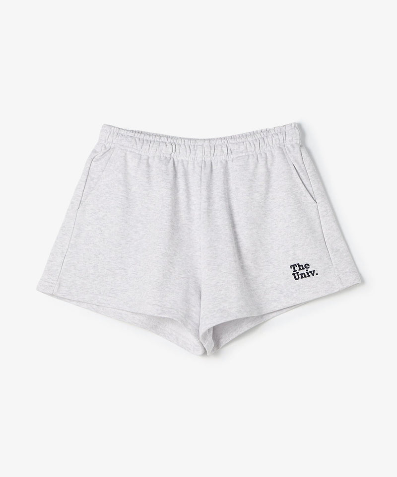The Univ. エンブロイダリー スウェットショートパンツ GRAY