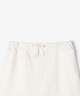 The University. カレッジロゴ スウェットハーフパンツ WHITE