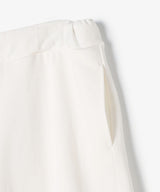 The University. カレッジロゴ スウェットハーフパンツ WHITE