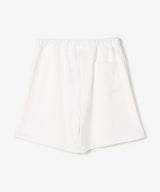 The University. カレッジロゴ スウェットハーフパンツ WHITE
