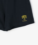 The University. カレッジロゴ スウェットハーフパンツ NAVY