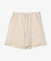 The University. カレッジロゴ スウェットハーフパンツ BEIGE
