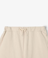 The University. カレッジロゴ スウェットハーフパンツ BEIGE