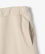 The University. カレッジロゴ スウェットハーフパンツ BEIGE