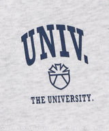 The University. カレッジロゴ スウェットハーフパンツ GRAY