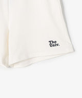 The Univ. エンブロイダリー スウェットハーフパンツ WHITE