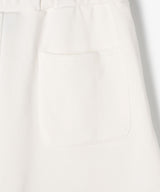 The Univ. エンブロイダリー スウェットハーフパンツ WHITE