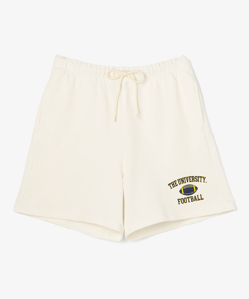 ボールロゴハーフパンツ WHITE